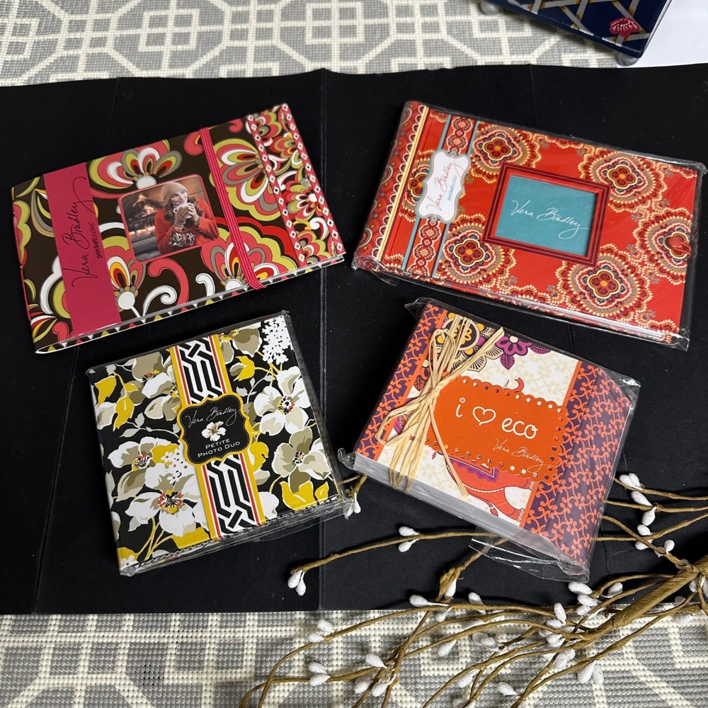 Vera Bradley Lot of Note Pads and Pocket Photo Albums‎ Retired Pieces All New!
